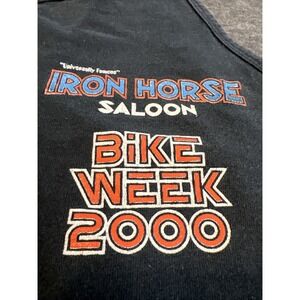 VTG 2000 Iron Horse Saloon Bike‎ Week Tank Top XL Anvil USA Rocket Biker Shirt